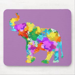 Colourful Elephant Mousepad