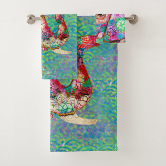 Colourful Elephant Towel Set, Elephant gifts