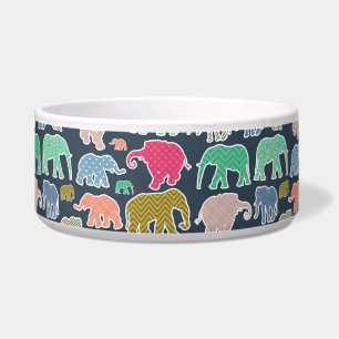Colourful Elephants, Pattern Of Elephants, Zigzag
