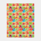 Colourful Elmo Grid Pattern