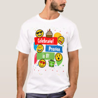 Colourful Emoji Birthday Party Kids or Boys Custom