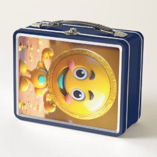 Colourful Emoji Metal Lunch Box