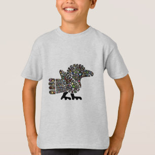 Colourful Emoji Quetzalcoatl Teotihuacan Mexico T-Shirt