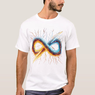 Colourful Energy Flow Graphic Men's T-Shirt