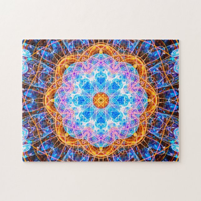Colourful Energy Mandala | Relaxing Jigsaw Puzzle (Horizontal)
