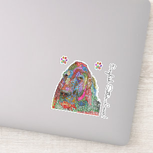 Colourful  English Setter Lover Vinyl Stickers