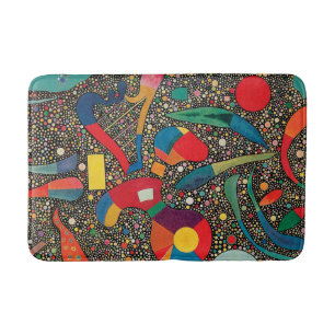 Colourful Ensemble by Wassily Kandinsky Bath Mat