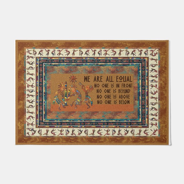 Colourful Equality Doormat, Kindness Doormat (Front)