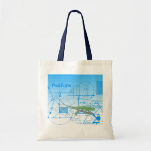 Colourful Equations Geometric Designs Lizard Tote Bag