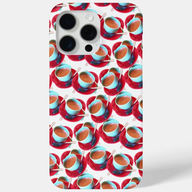 Colourful Espresso Cup and Saucer Photograph Case-Mate iPhone Case (Back)