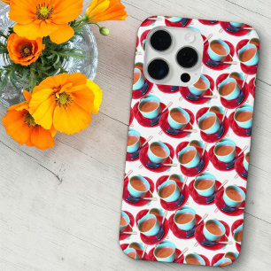 Colourful Espresso Cup and Saucer Photograph iPhone 15 Pro Max Case