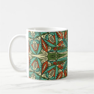 Colourful Ethnic Arabesque: Vintage Ornament Coffee Mug