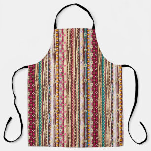 Colourful Ethnic Boho Tribal Pattern Apron