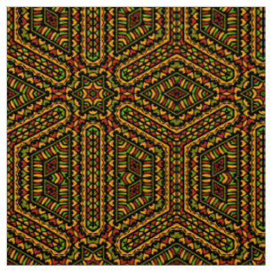 Colourful ethnic on pattern fabric