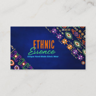 Colourful Ethnic Pattern Ornament  Business Card