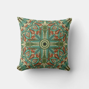 Colourful ethnic patterned background. Arabesque v Cushion