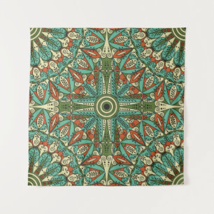 Colourful ethnic patterned background. Arabesque v Tapestry