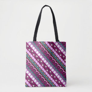 Colourful ethnic patterns design mouse pad tote bag