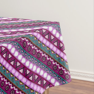 Colourful ethnic patterns design tablecloth