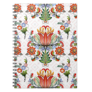 Colourful Ethnic Petrykivka: Ukrainian Flowers. Notebook