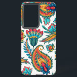 Colourful Ethnic Vintage Floral Paisley Samsung Galaxy Case<br><div class="desc">Beautiful colourful watercolors ethnic floral paisley large print. It is a seamless pattern and print can be made bigger or smaller. Cool bold girly design.  Custom white background</div>