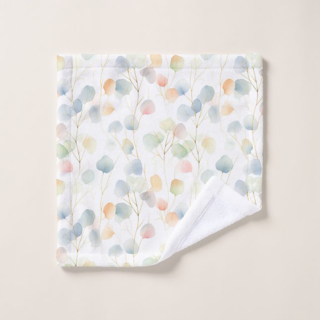Colourful Eucalyptus Foliage Wash Cloth (Wash Cloth)