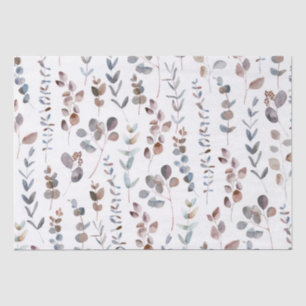Colourful Eucalyptus Watercolor Tissue Paper
