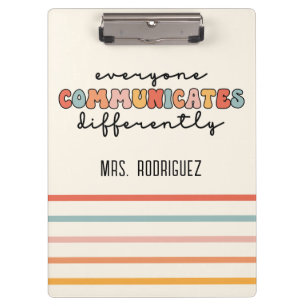 Colourful Everyone Communicates Differently  Clipboard