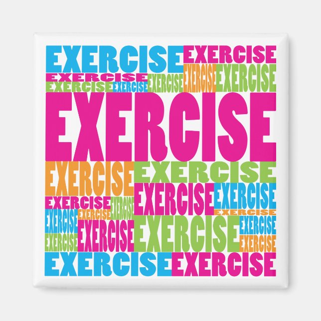 Colourful Exercise Magnet (Front)