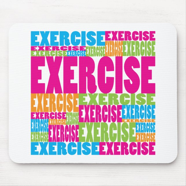 Colourful Exercise Mouse Mat (Front)