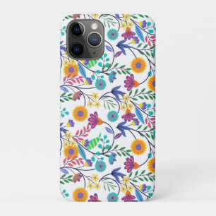 Colourful Exotic Floral Background Pattern-23145 iPhone 11 Pro Case