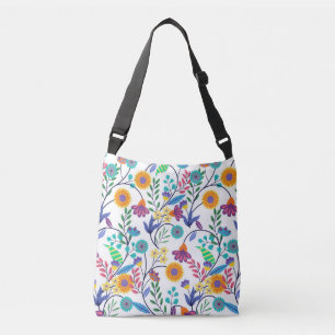 Colourful Exotic Floral Background Pattern-23145 Crossbody Bag