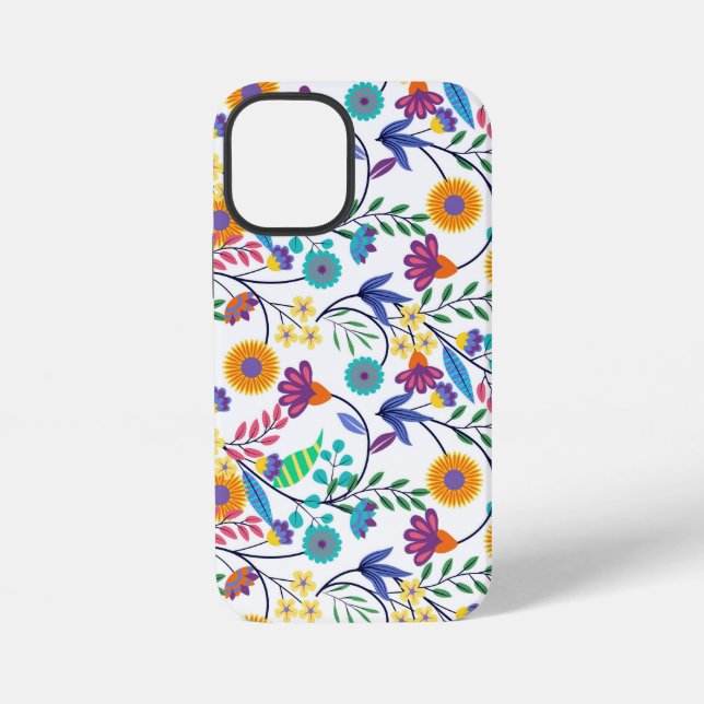 Colourful Exotic Floral Background Pattern-23145 iPhone Case (Back)