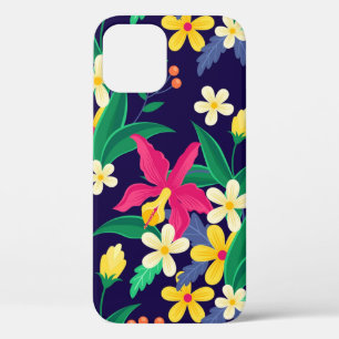Colourful Exotic Floral Pattern-23021 iPhone 12 Pro Case