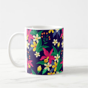 Colourful Exotic Floral Pattern-23021 Coffee Mug