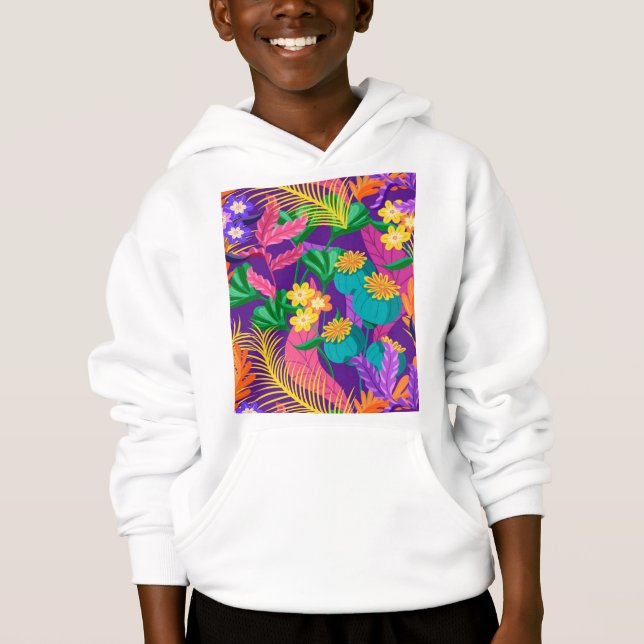 Colourful Exotic Floral Pattern-23148 (Front)