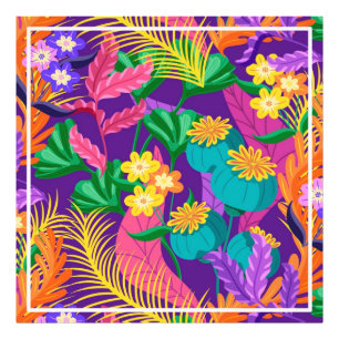 Colourful Exotic Floral Pattern-23148 Photo Print