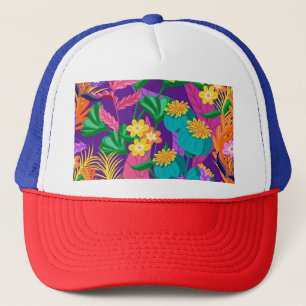 Colourful Exotic Floral Pattern-23148 Trucker Hat