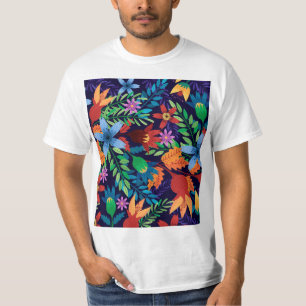Colourful Exotic Floral Pattern-32436 T-Shirt