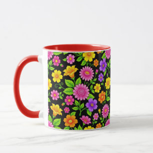 Colourful Exotic Floral Pattern-35681 Mug