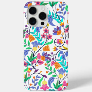 Colourful Exotic Floral Pattern iPhone 15 Pro Max Case