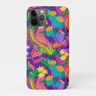 Colourful Exotic Floral Pattern Design iPhone 11 Pro Case