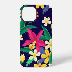 Colourful Exotic Flowers Leaves Pattern-23021 iPhone 12 Pro Case