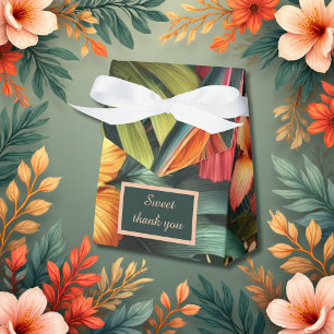 Colourful Exotic Hawaiian Tropical Wedding Favour Box