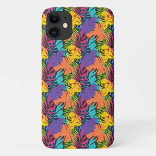 Colourful Exotic Tropical Leaves Pattern-23190 iPhone 11 Case