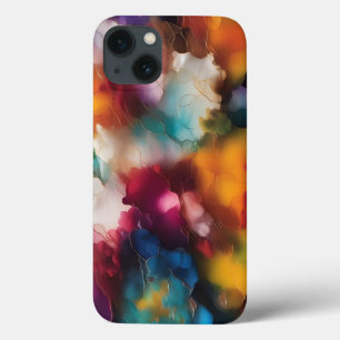 Colourful Explosion Alcohol Ink iPhone 13 Case