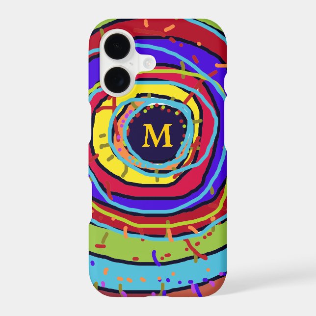 colourful explosion in circles personalised (Back)