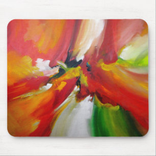 Colourful Expressionist Abstract Template Modern Mouse Mat