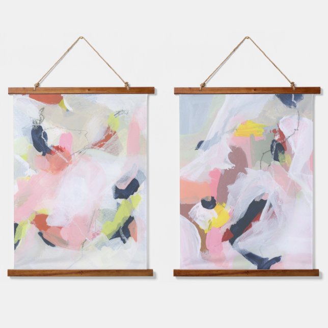 Colourful Expressive Abstract Painting Art Hanging Tapestry (Double)