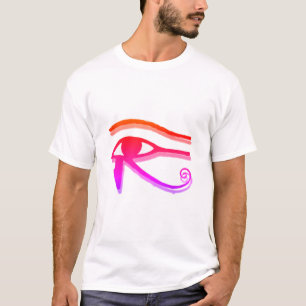 Colourful Eye Of Horus Egyptian Symbol Ink Drawing T-Shirt